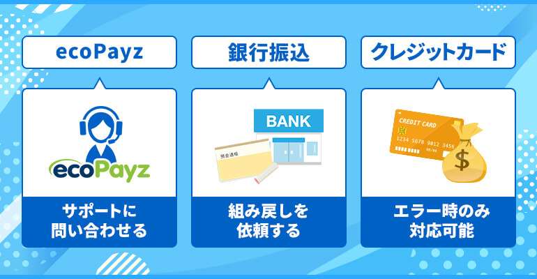 ecoPayz 銀行振込 クレジットカード